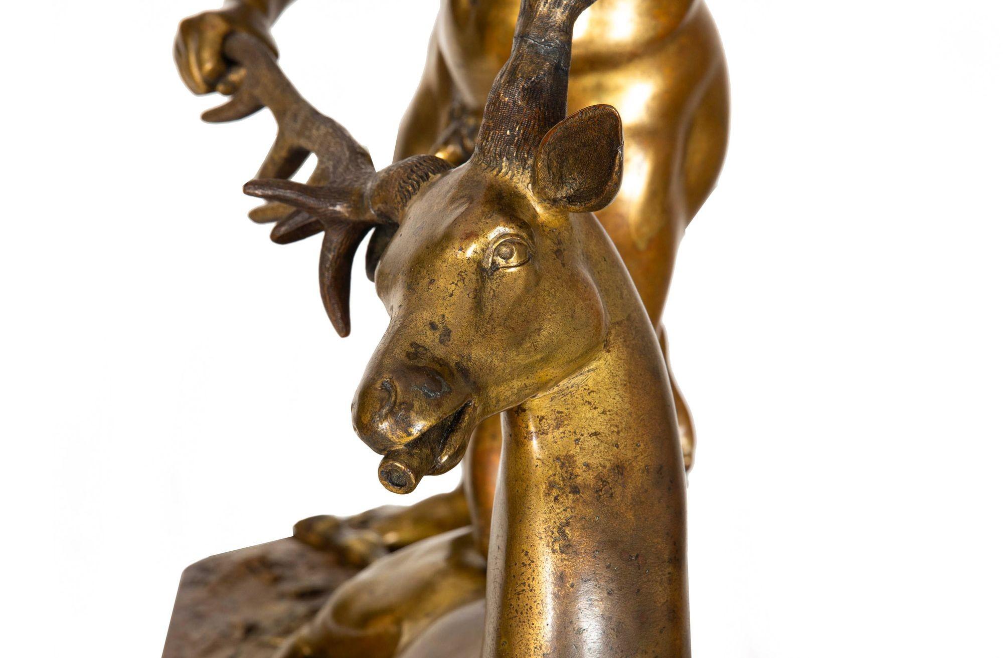 Grande scultura in bronzo Grand Tour del XIX secolo 