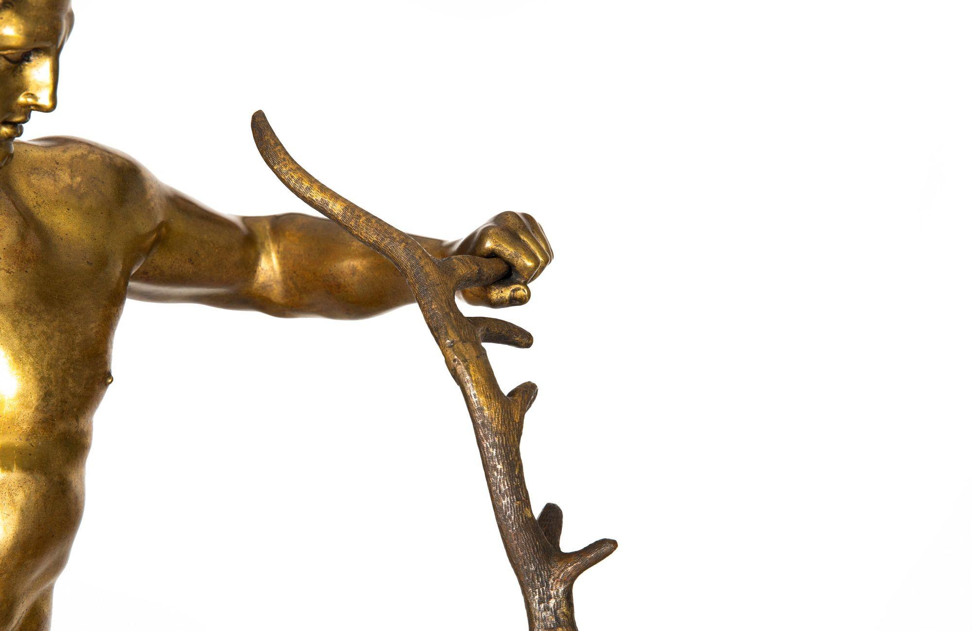 Grande scultura in bronzo Grand Tour del XIX secolo 