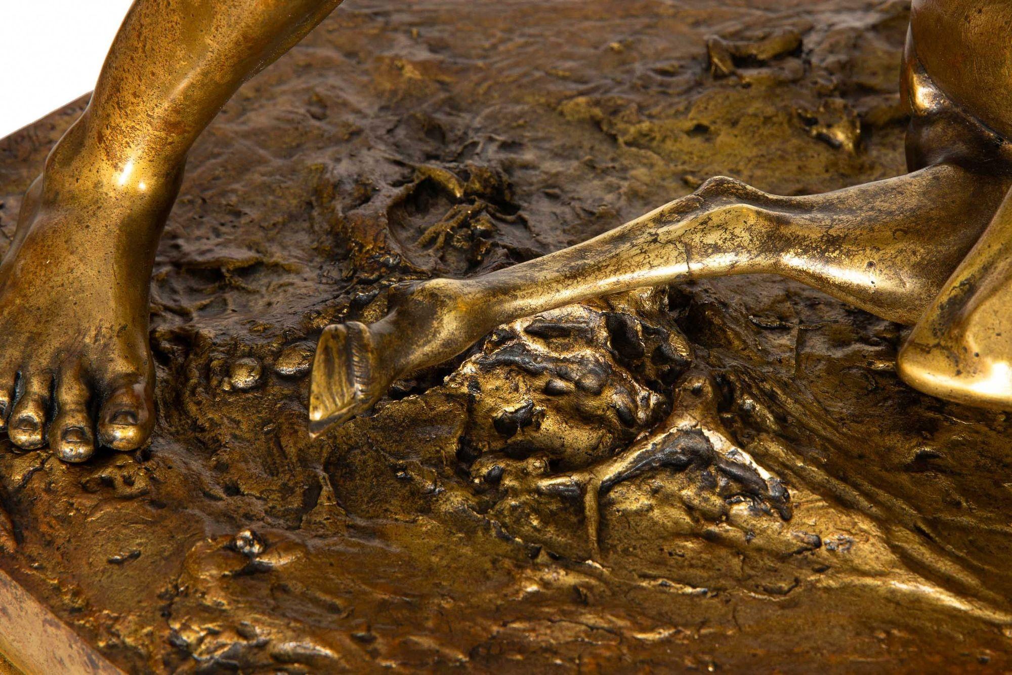 Grande scultura in bronzo Grand Tour del XIX secolo 
