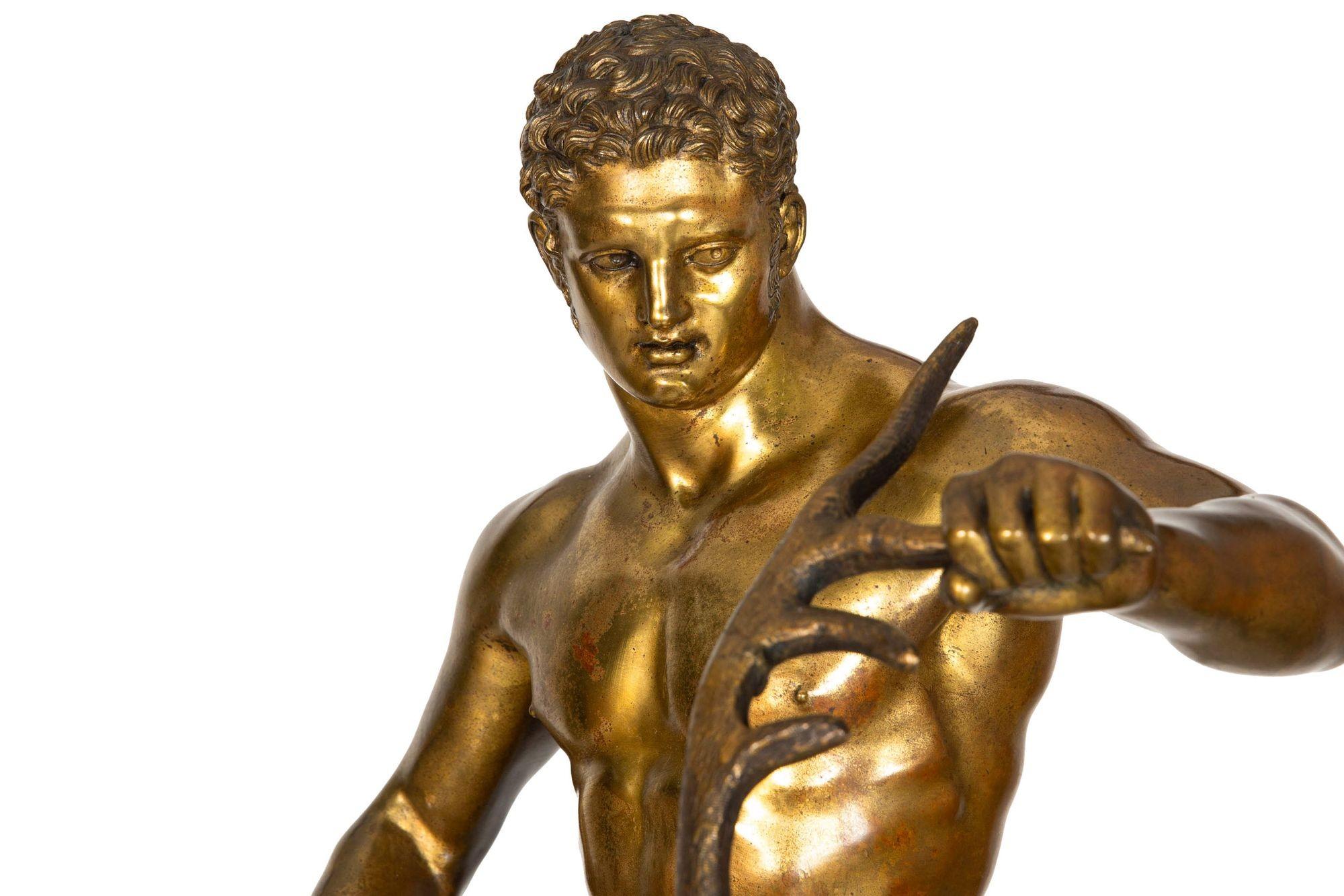 Grande scultura in bronzo Grand Tour del XIX secolo 