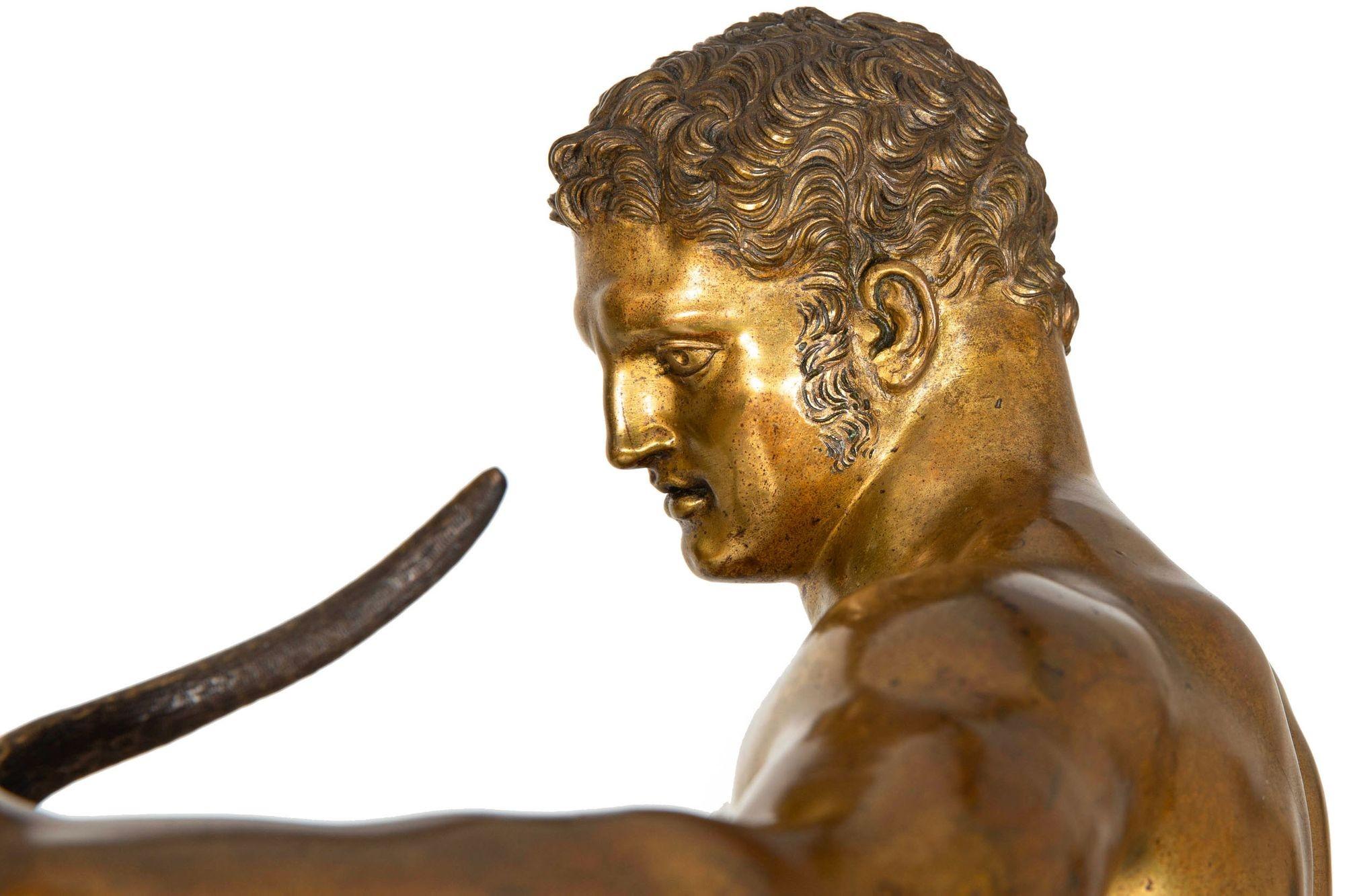 Grande scultura in bronzo Grand Tour del XIX secolo 