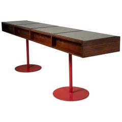 Large Italian 1960s Wood Counter