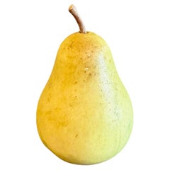 Large Italian Alabaster Marble Green Pear Fruit, Italy