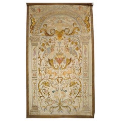 Large Italian Antique Silk Embroidery, 18th–Early 19th Century