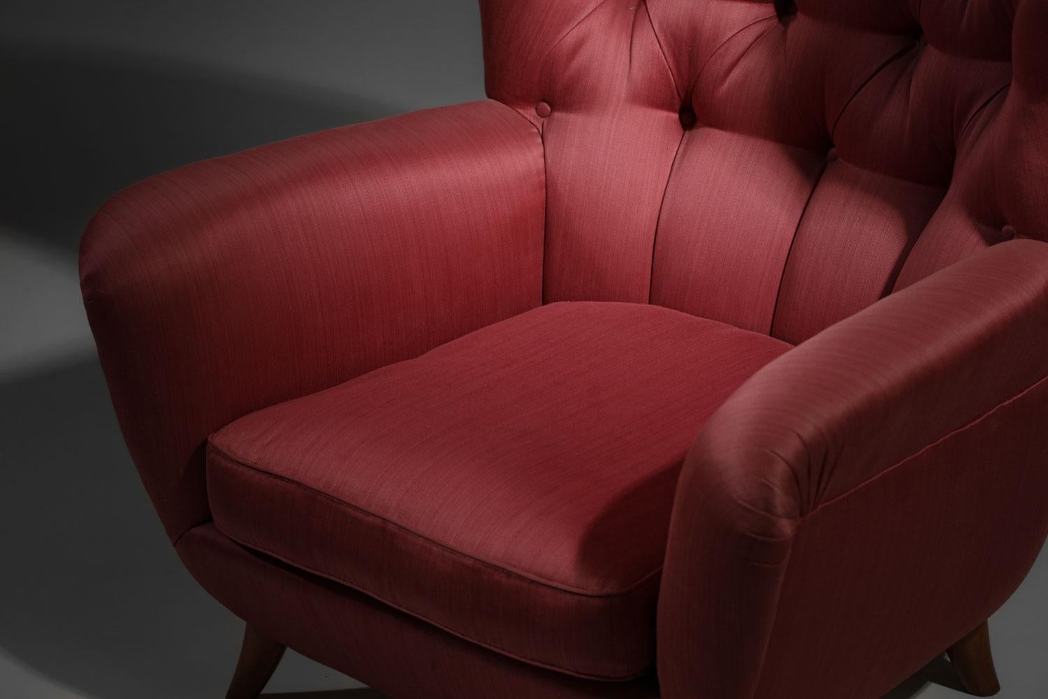 Großer italienischer Sessel, Melchiorre Bega zugeschrieben, 1950er Jahre – G695 im Angebot 7