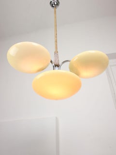 Large Italian Art Deco Cluster Chandelier, 1930s