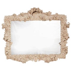 Large Italian Baroque Overmantel Mirror