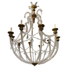 Large Italian Beaded Chandelier