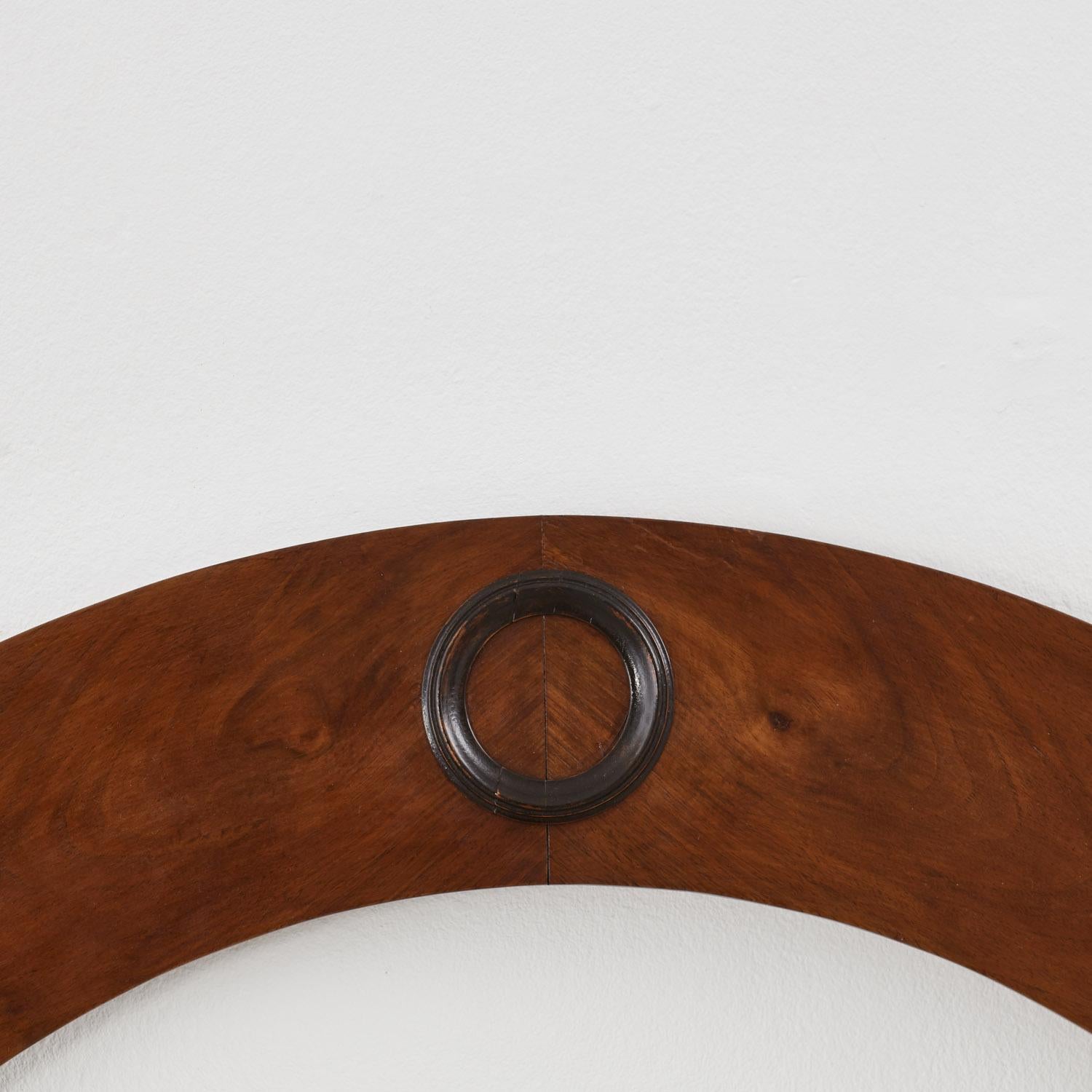 Fruitwood Large Italian Biedermeier arched frame, 1830s For Sale