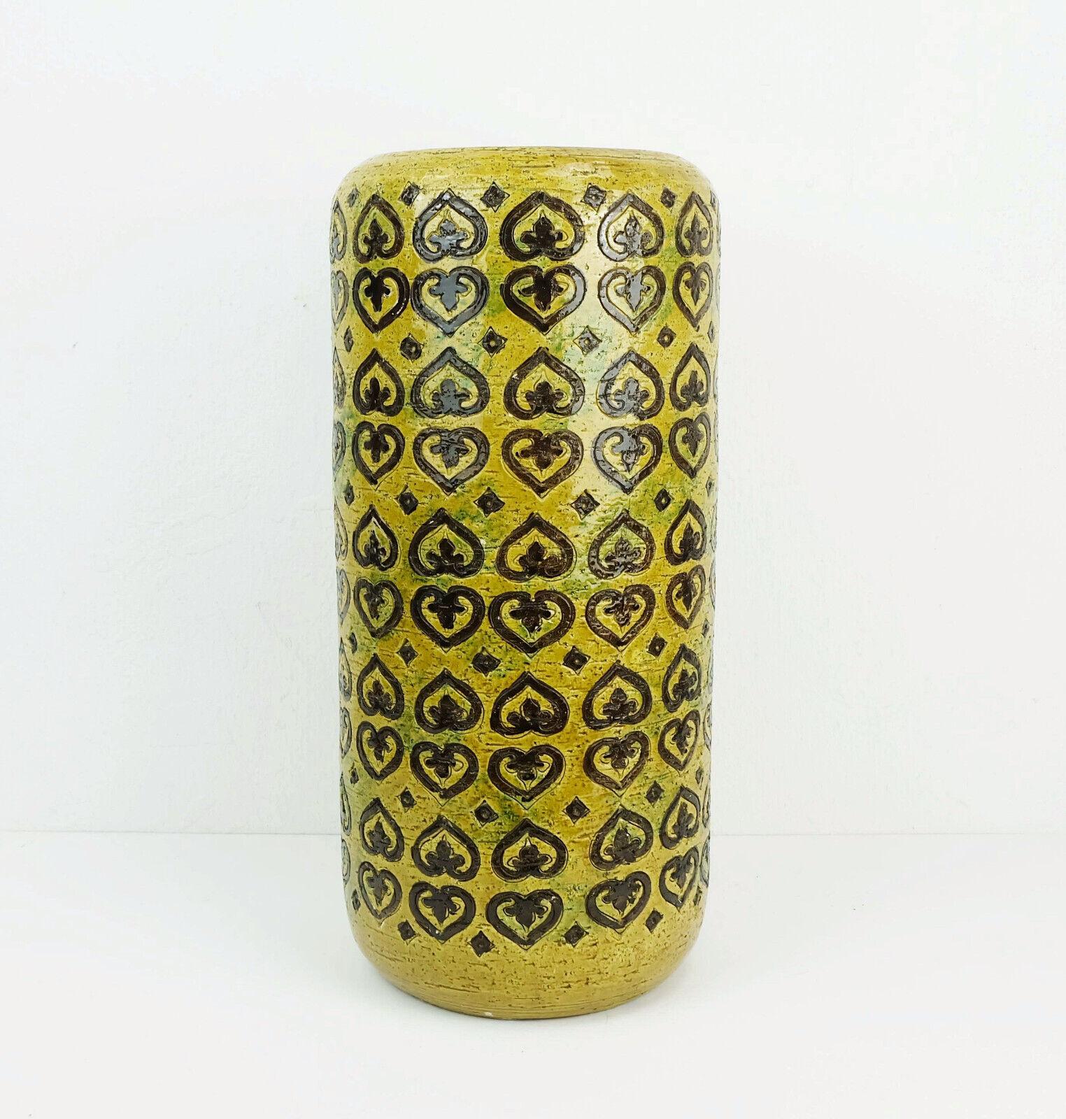 Ceramic large italian bitossi FLOOR VASE decor moresco aldo londi 1960s For Sale