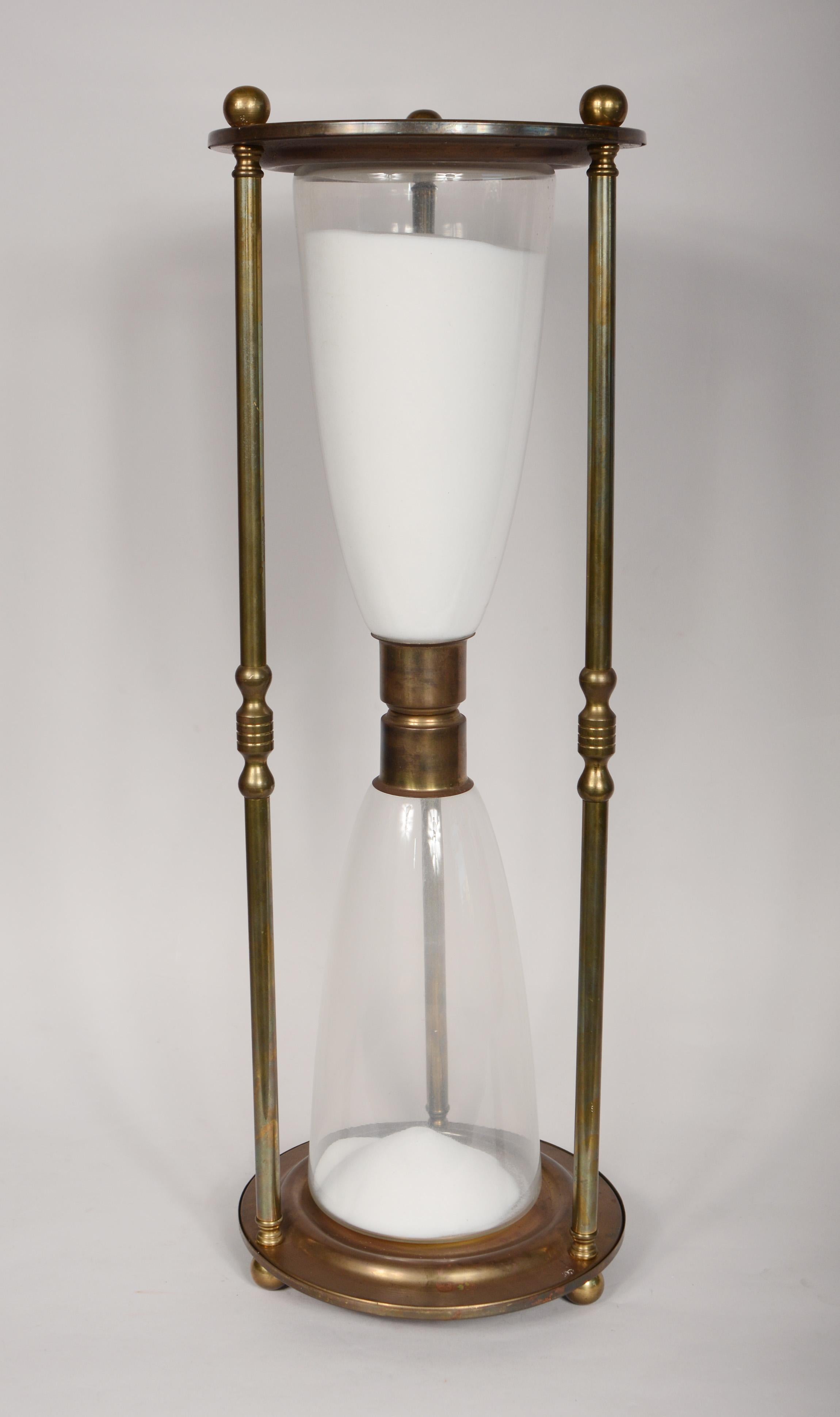 Large Italian Brass Hourglass 2