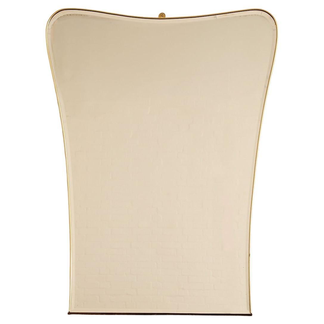 Grand miroir italien en laiton