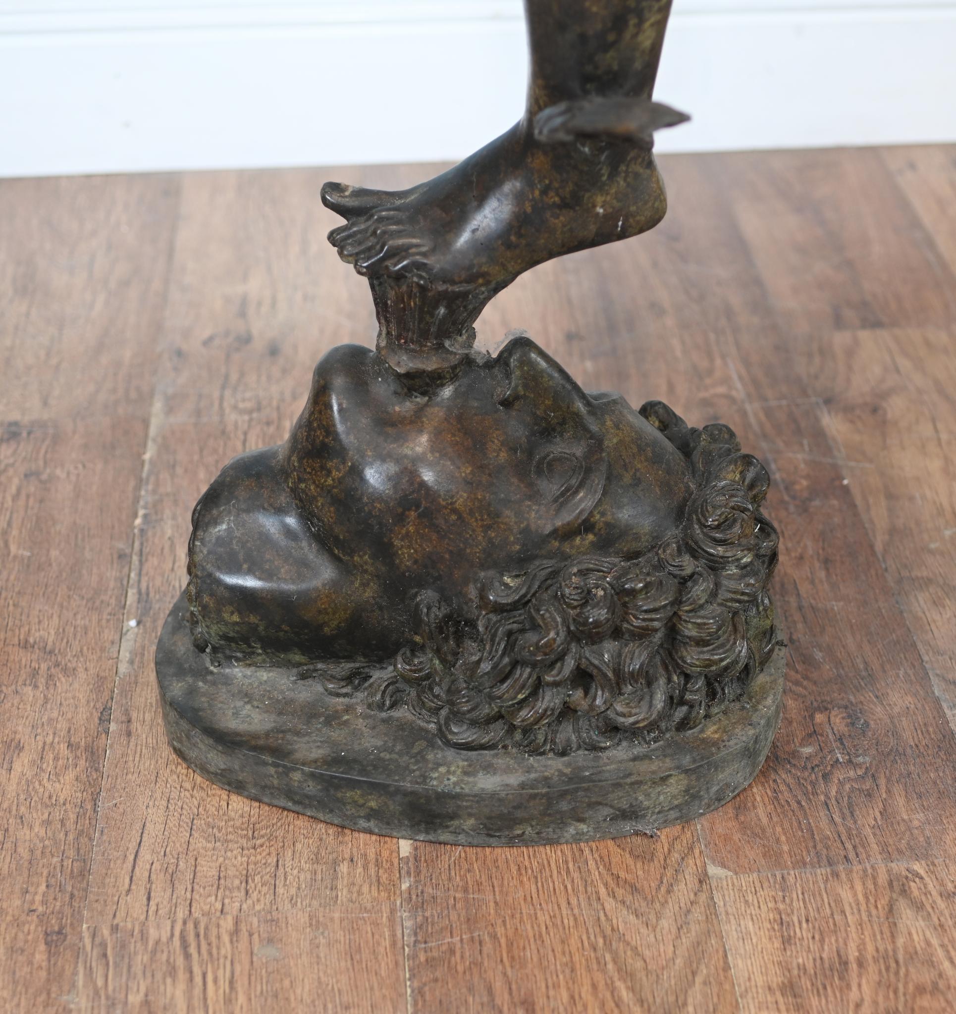 Gran estatua italiana de bronce fundido de Mercurio Hermes de Giambologna en venta 4