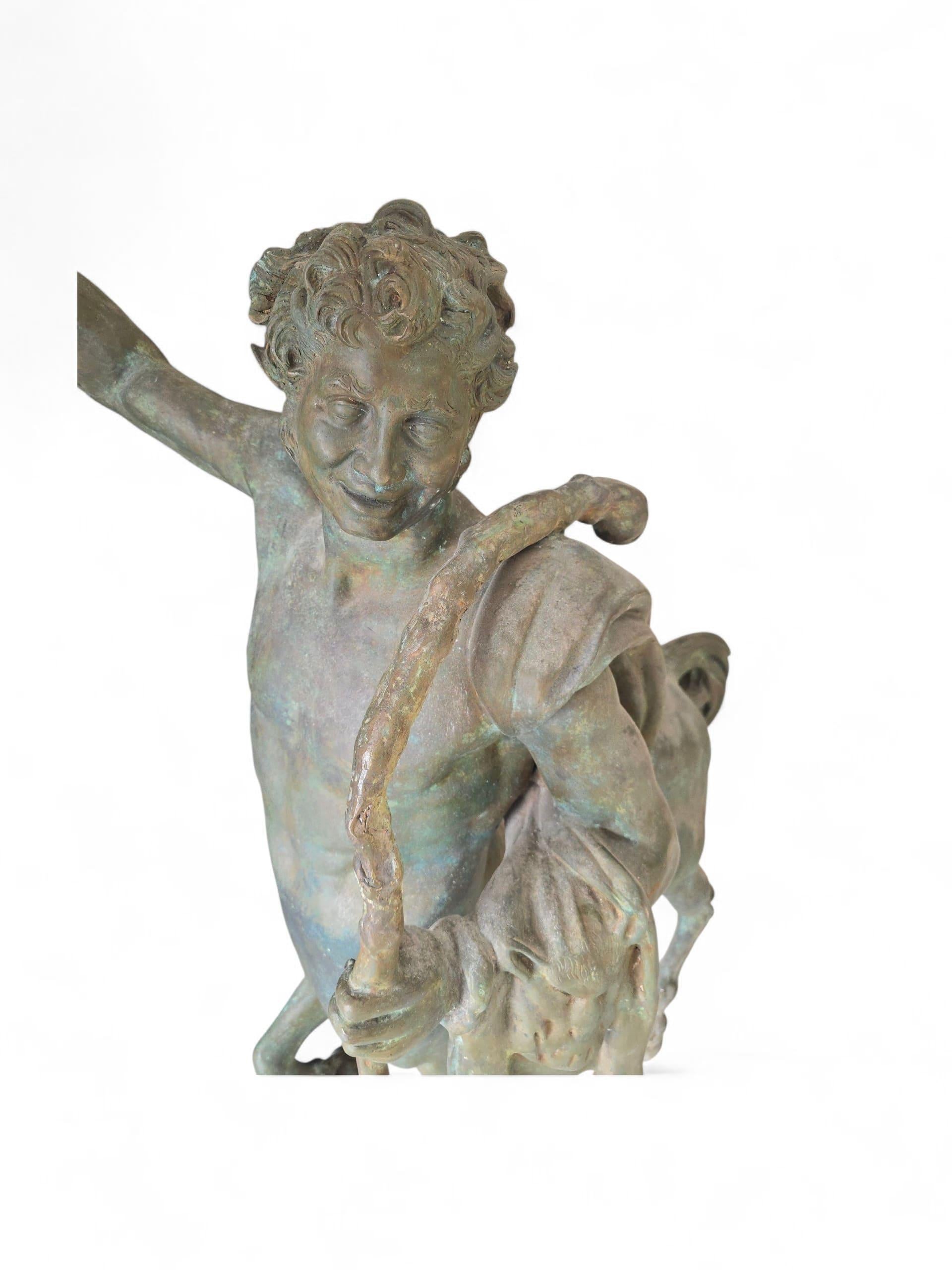 Grande scultura italiana in bronzo di un centauro, circa 1900 in vendita 3