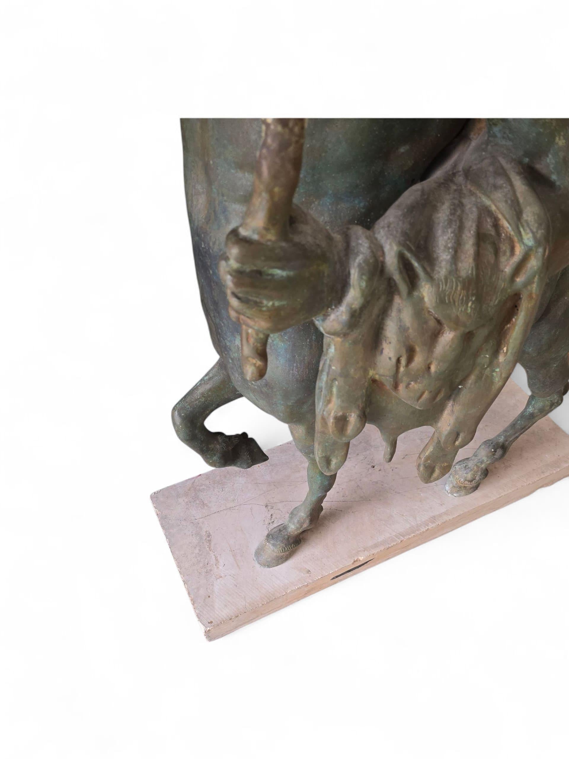 Grande scultura italiana in bronzo di un centauro, circa 1900 in vendita 4