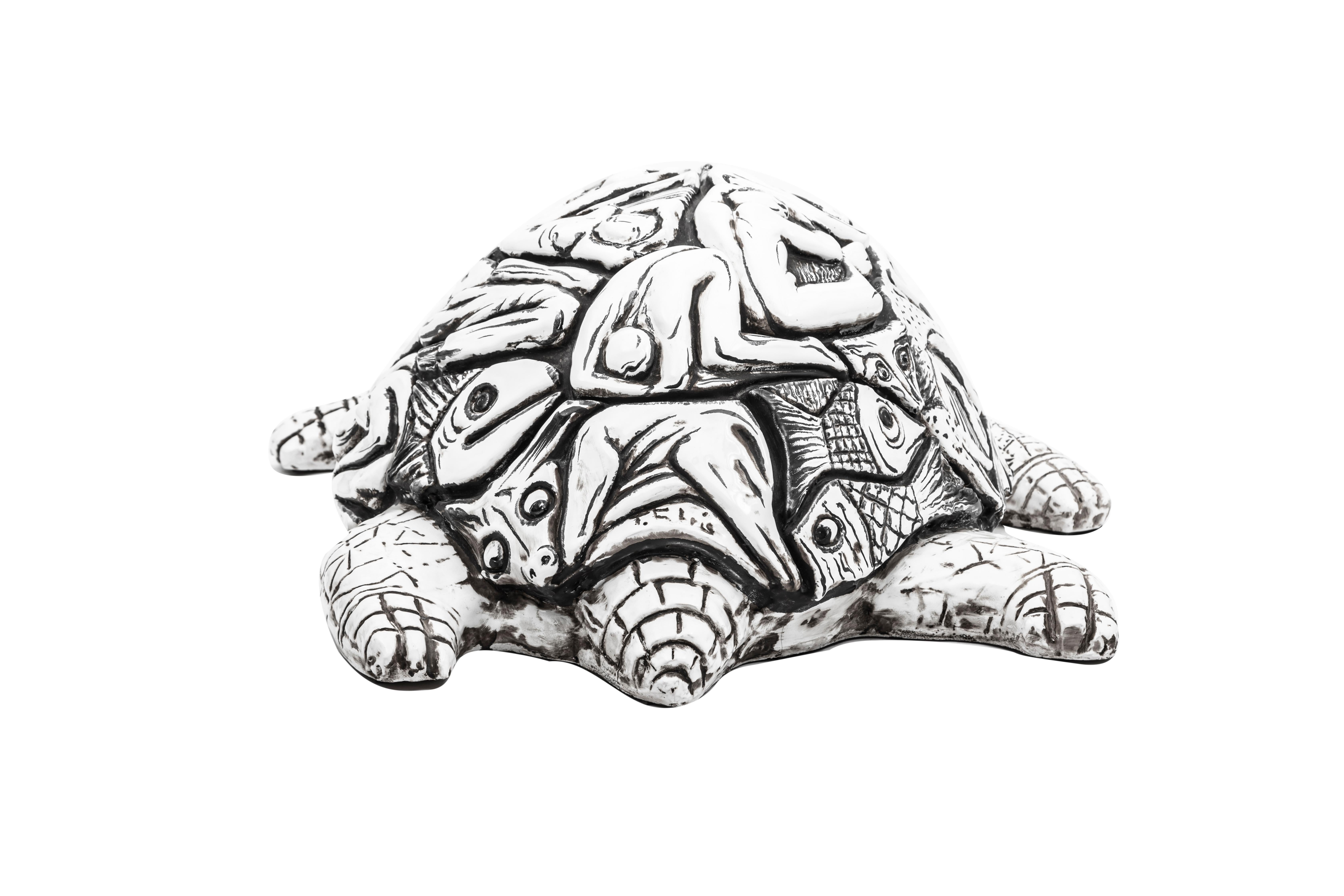 Gran Escultura de Cerámica Brutalista Italiana de Toni Fabris Años 60 Italiano en venta