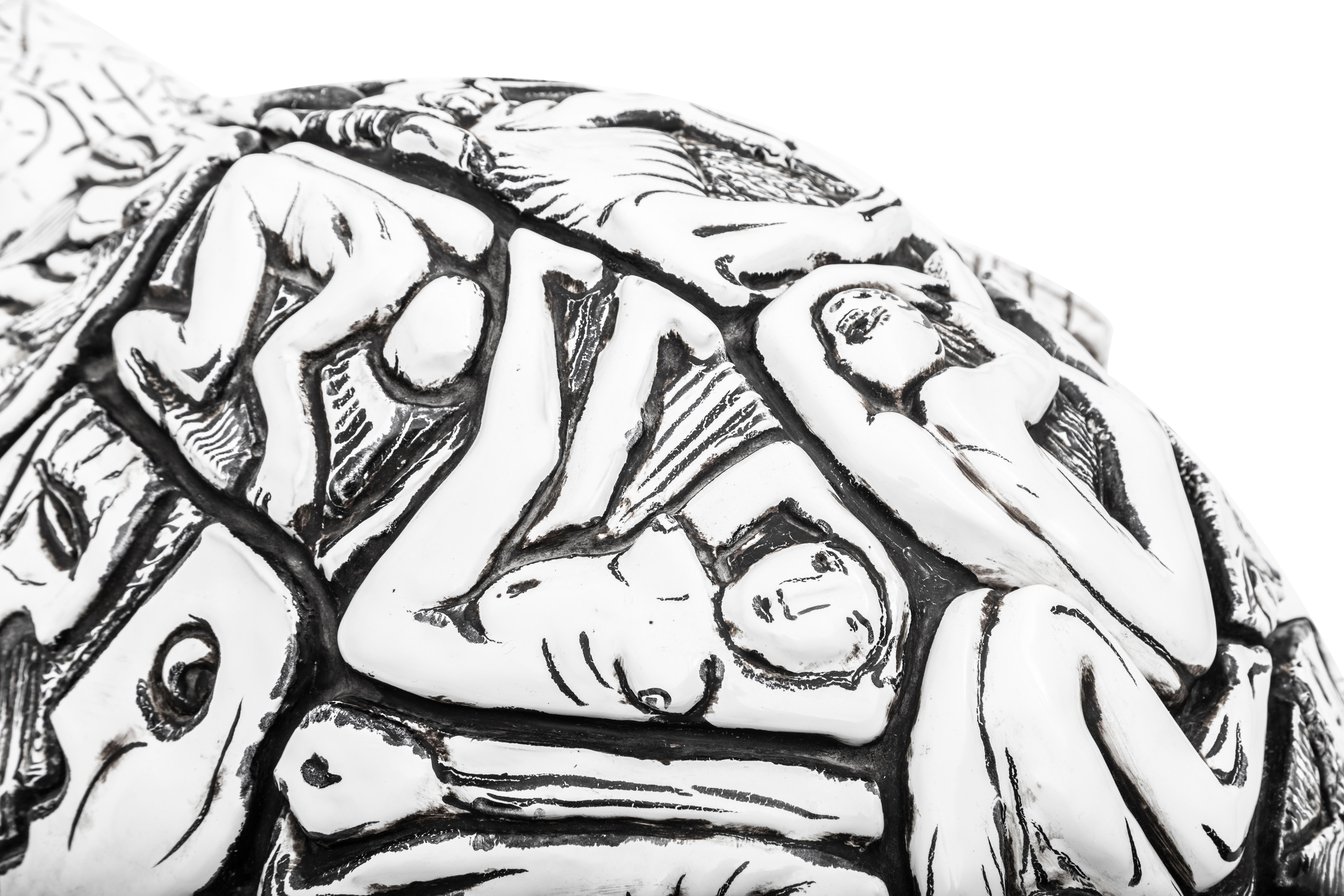 Gran Escultura de Cerámica Brutalista Italiana de Toni Fabris Años 60 mediados del siglo XX en venta
