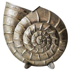 Large Italian Buccellati Style Nautilus Shell Vase