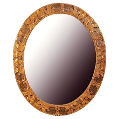 Large Italian Carved Giltwood Wall Mirror