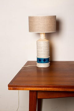 Large Italian ceramic floor lamp by Aldo Londi for Bitossi, 1960s.