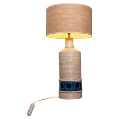 Large Italian ceramic floor lamp by Aldo Londi for Bitossi, 1960s.