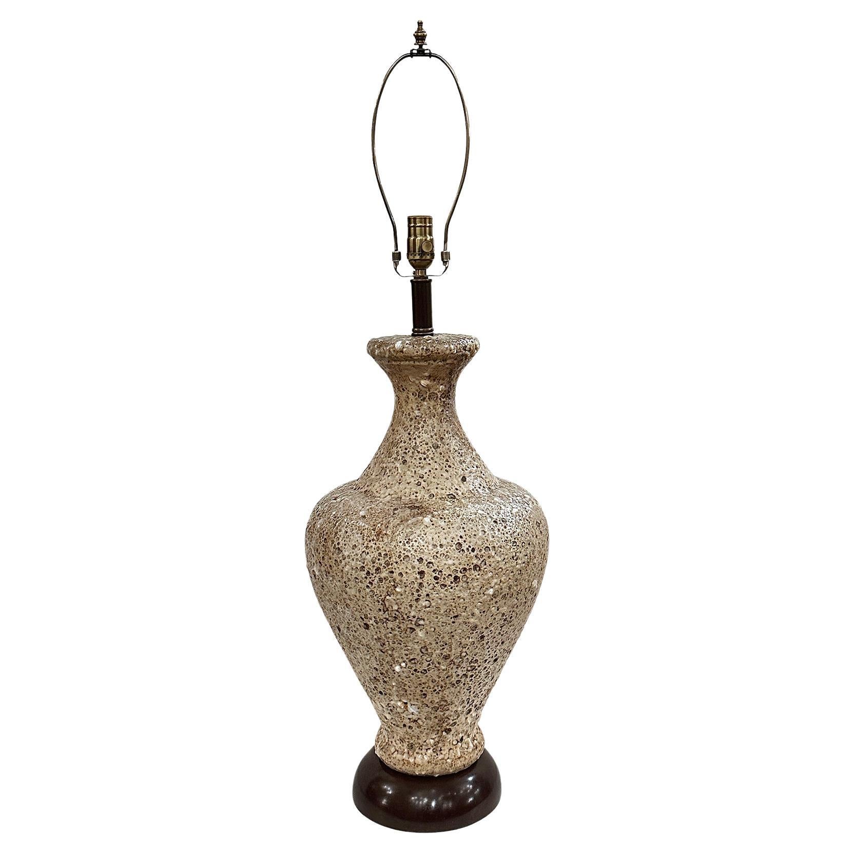Large Italian Ceramic Lamp For Sale