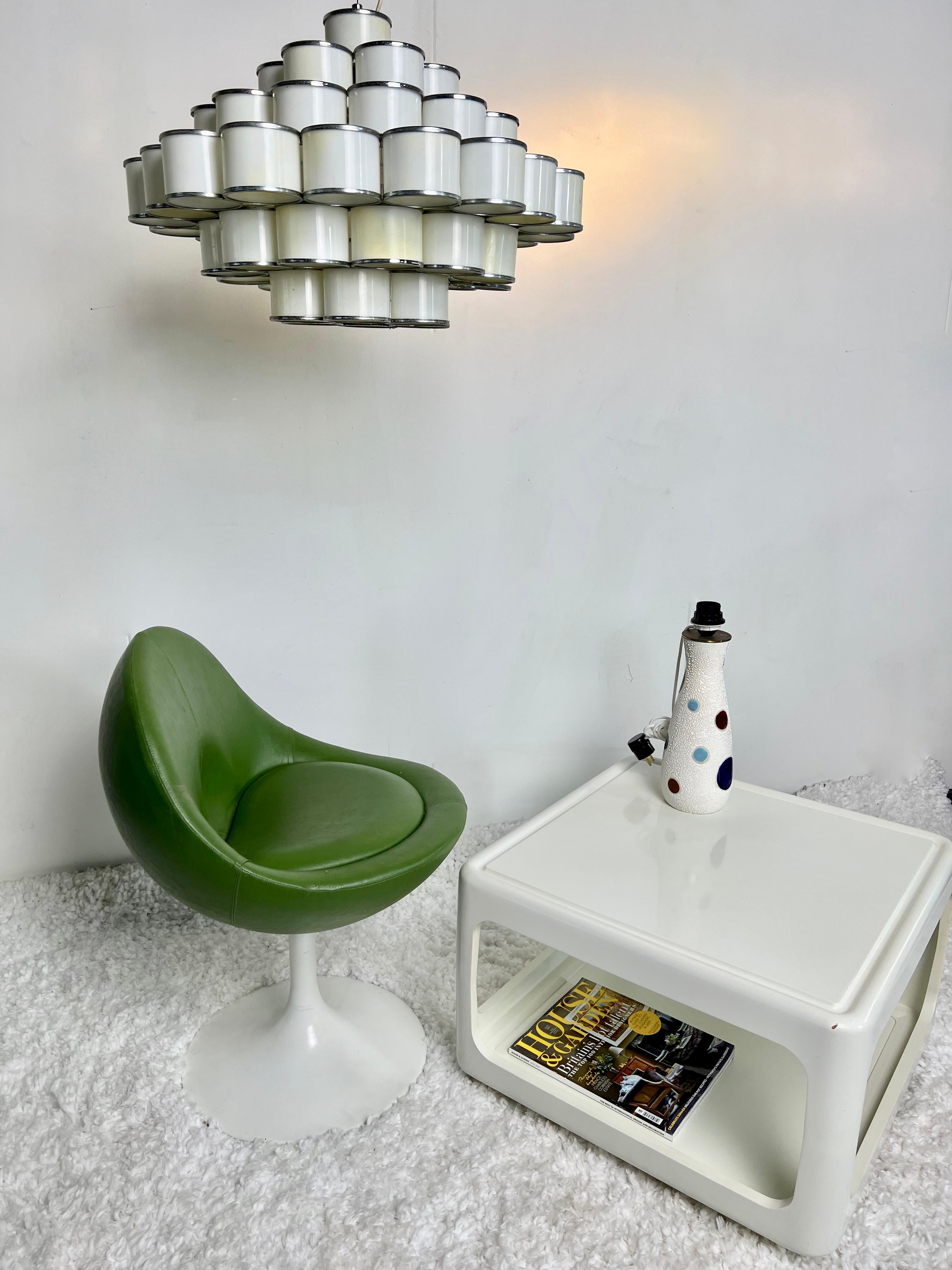 Mid-Century Modern Large Italian chandelier 1960's For Sale