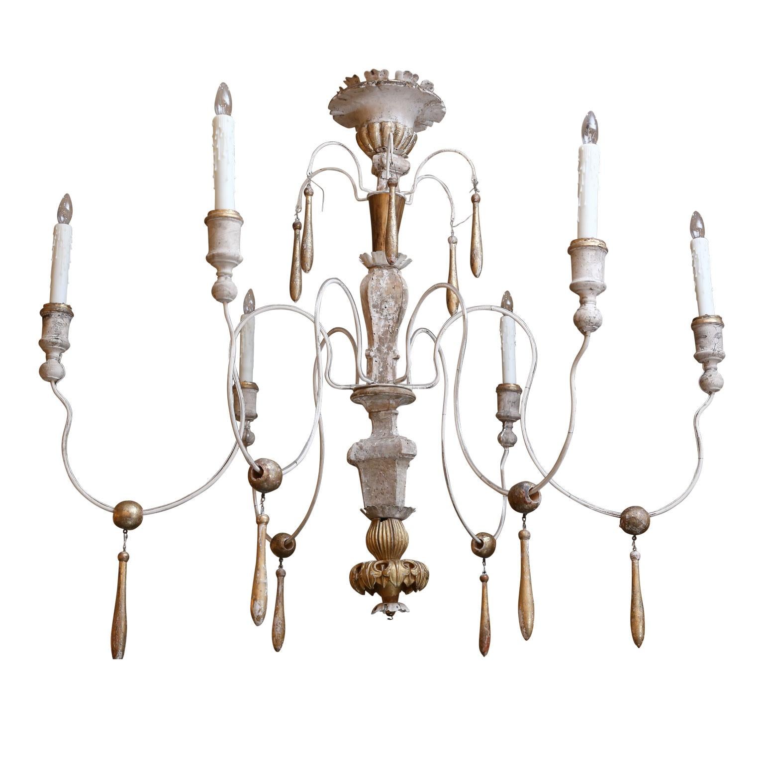 French Provincial Large Italian Chandelier