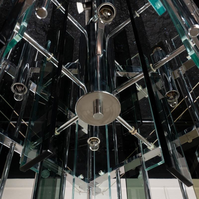 Large Italian chandelier of the 70s in vendita 2