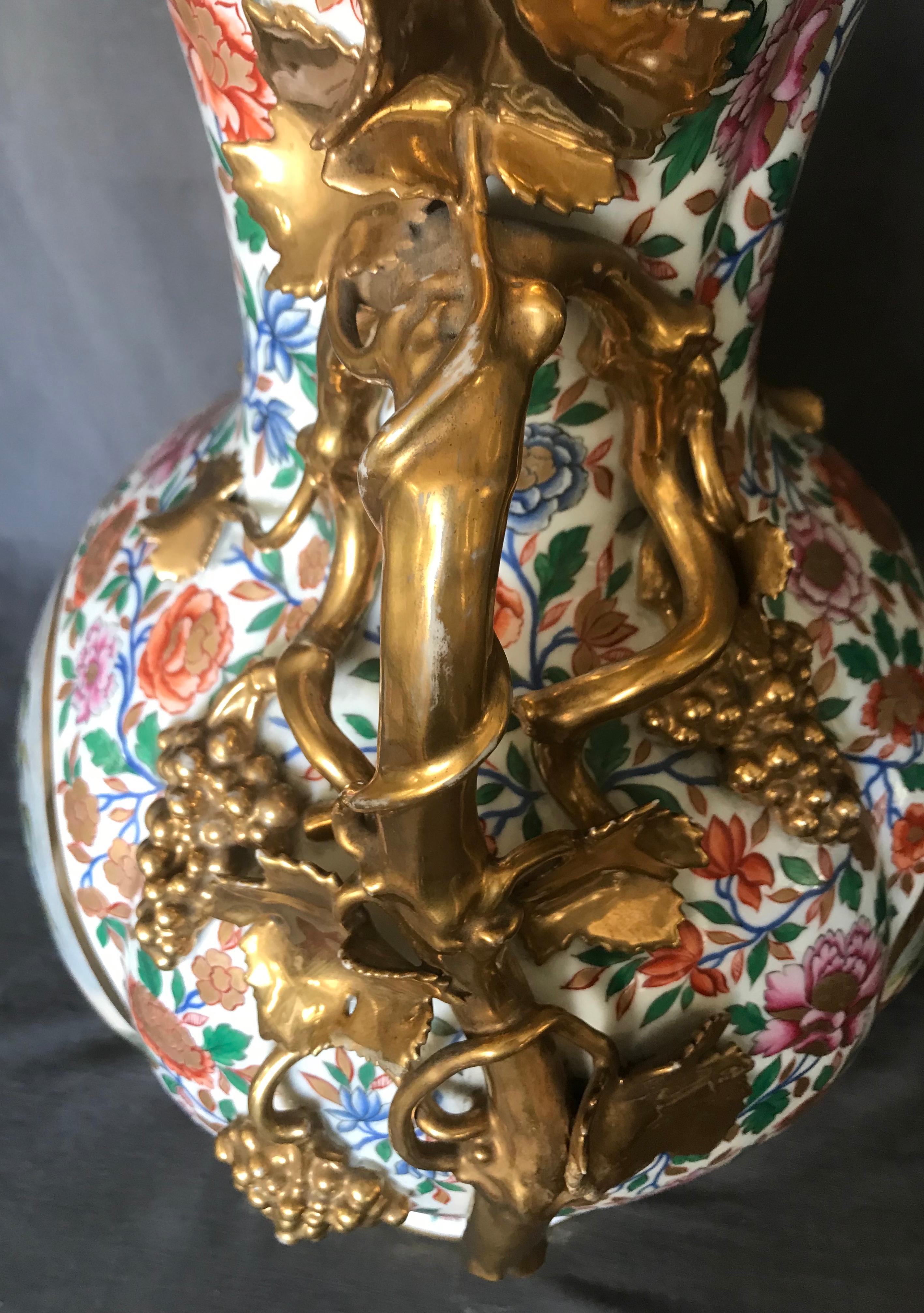 Gran jarrón de Chinoiserie italiana en venta 3