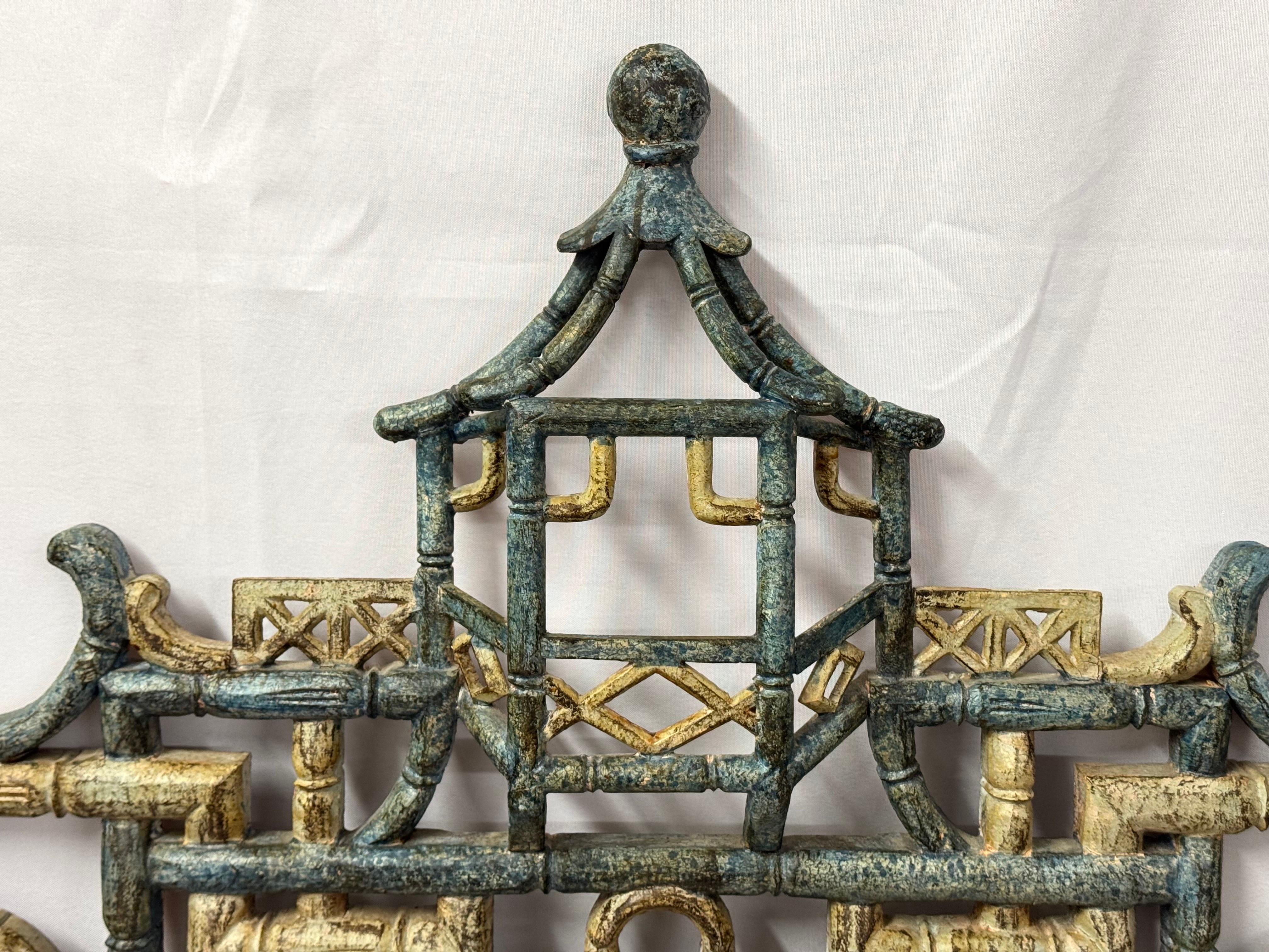 Large Italian Chinoiserie Pagoda Mirror 6