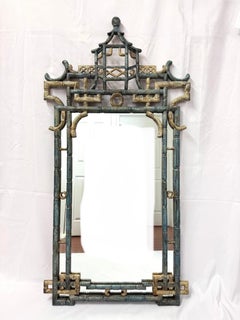 Large Italian Chinoiserie Pagoda Mirror