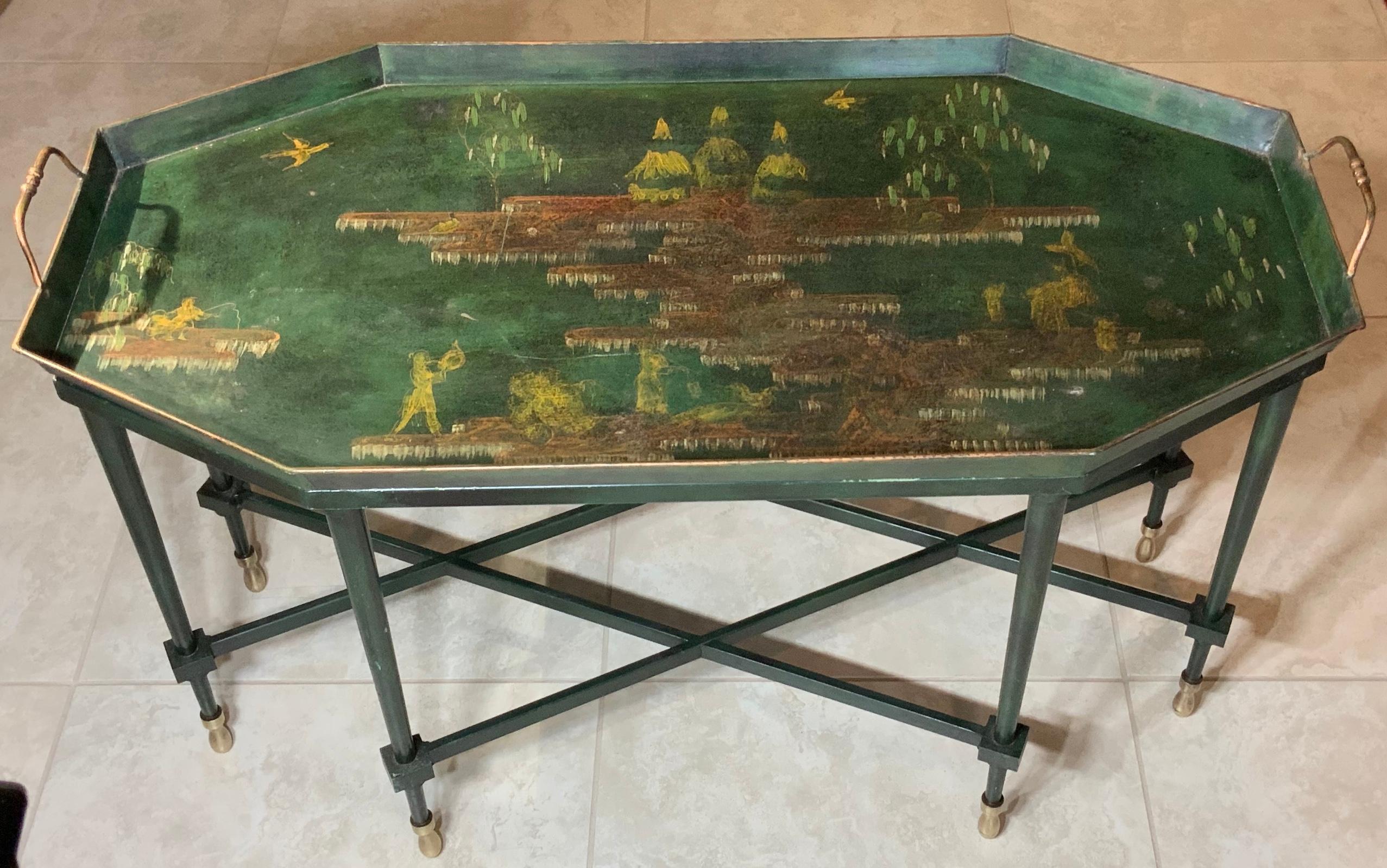 Large Italian Chinoiserie Tray Table Coffee Table 5