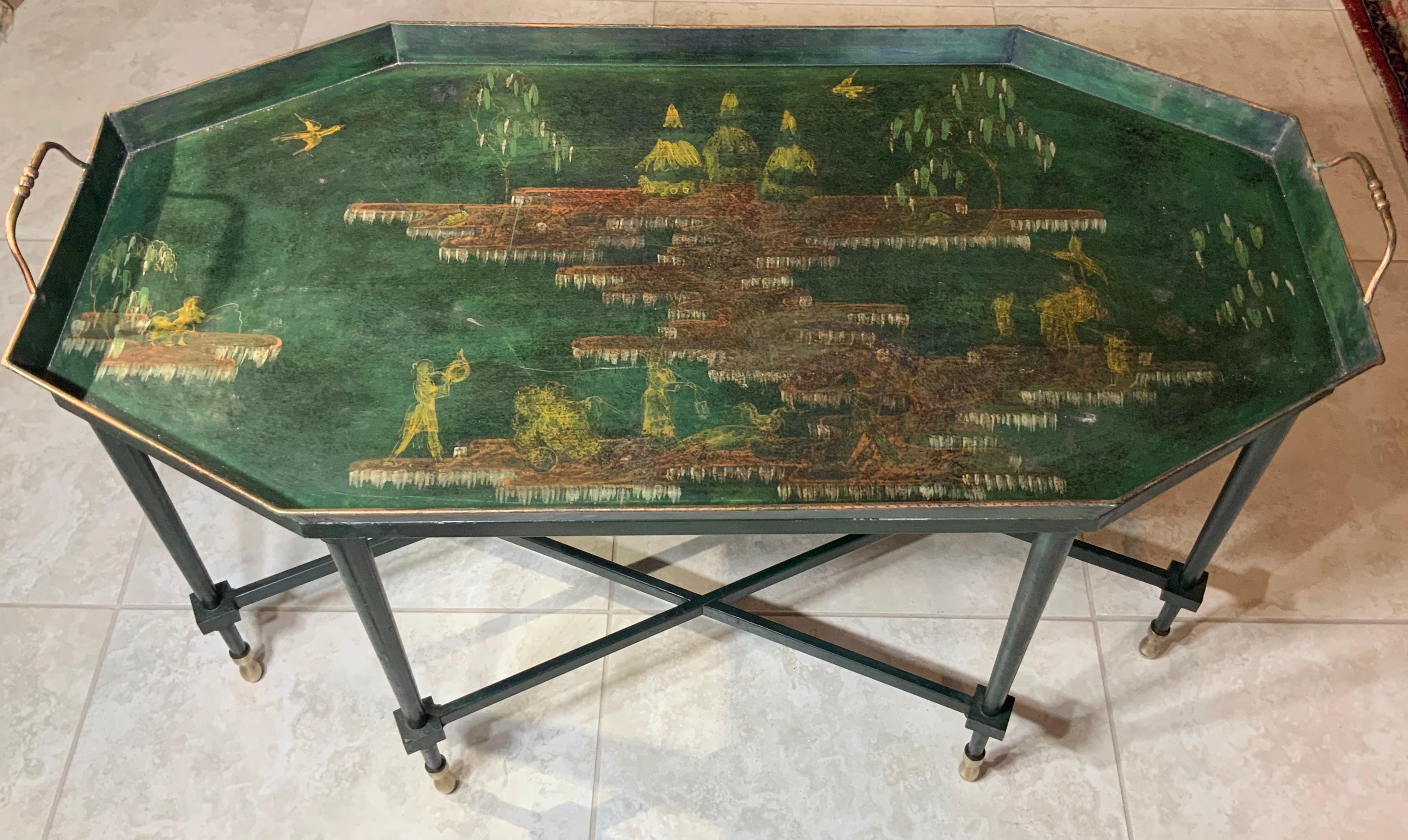 Large Italian Chinoiserie Tray Table Coffee Table 8