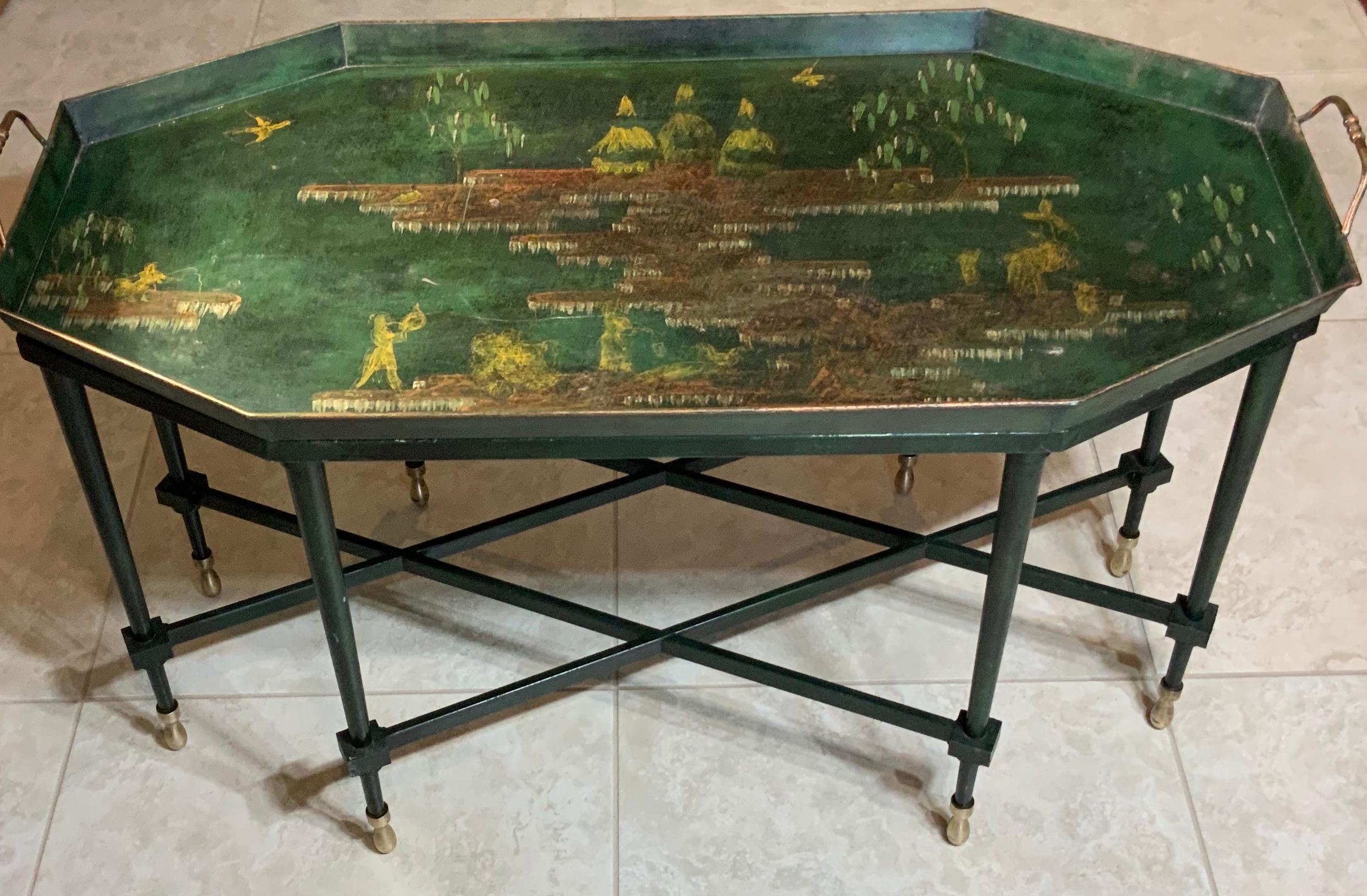 Large Italian Chinoiserie Tray Table Coffee Table 9