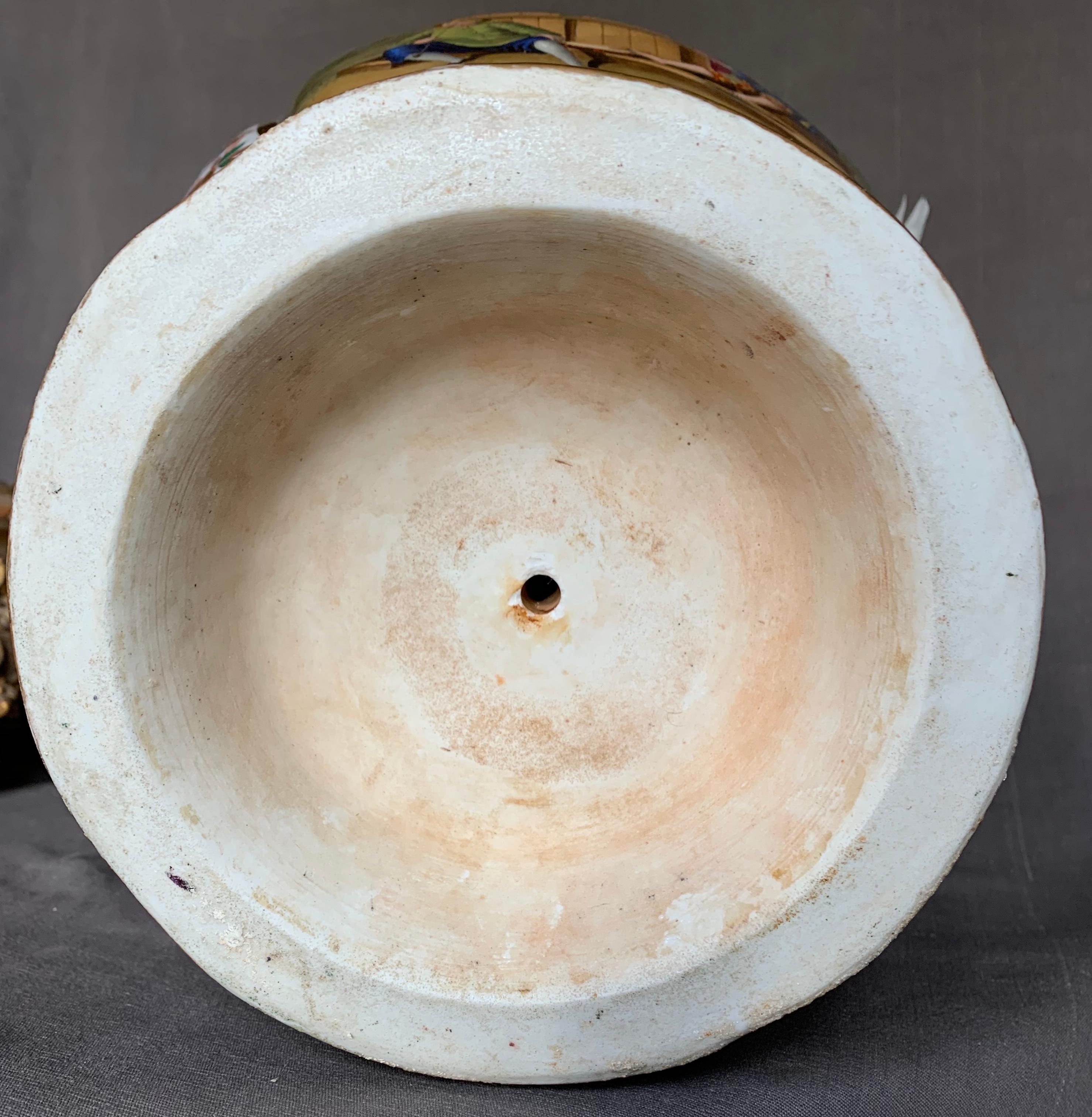 Gran jarrón de Chinoiserie italiana en venta 9