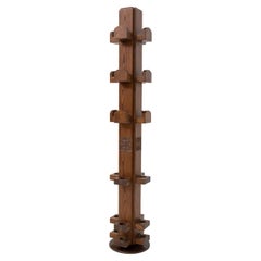 Retro Large Italian Coat Rack by Giuseppe Rivadossi in Wood