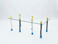 Large Italian Coffee Table Style of Memphis Milano, 1990s