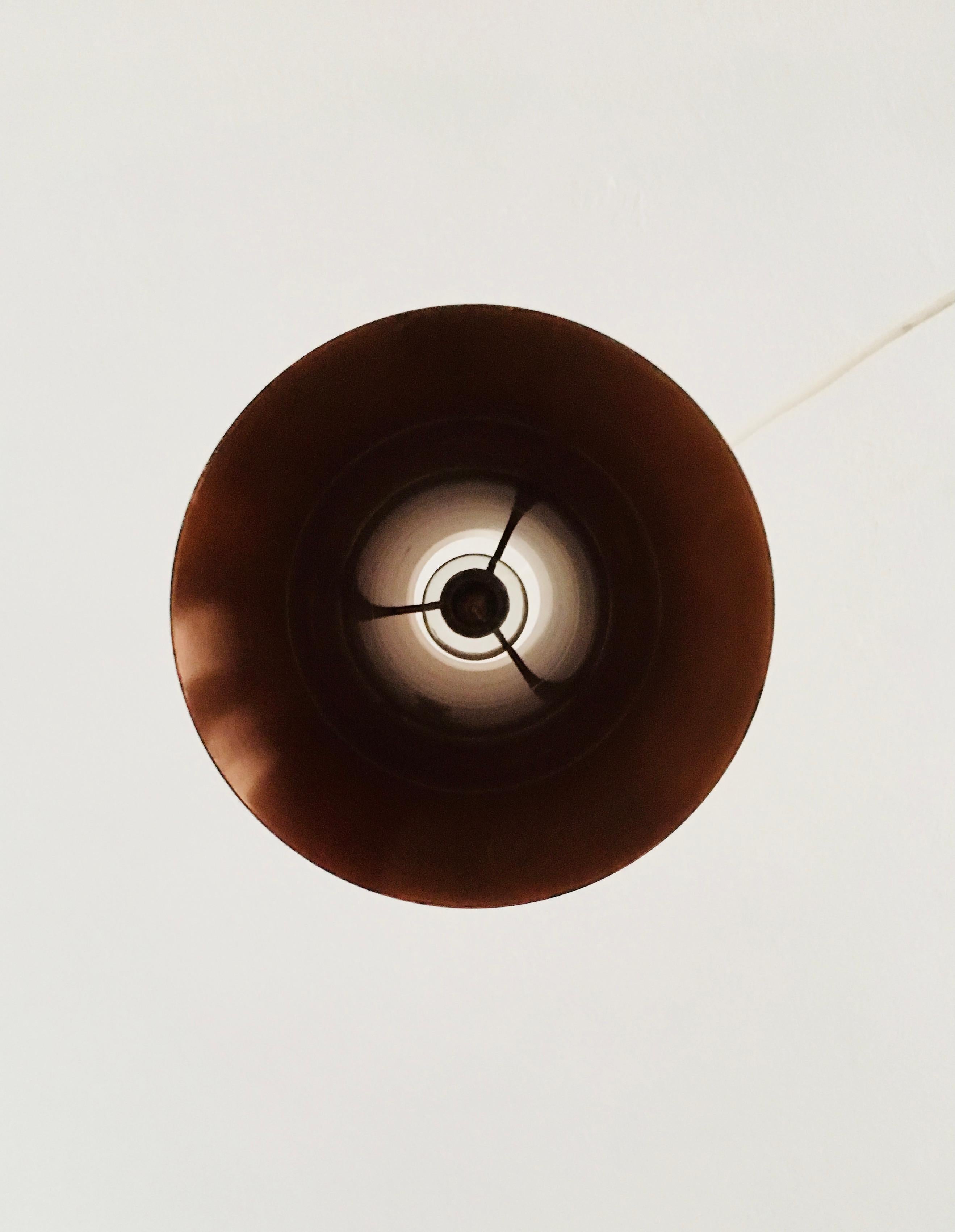 Metallo Grande lampada a sospensione in rame italiana in vendita
