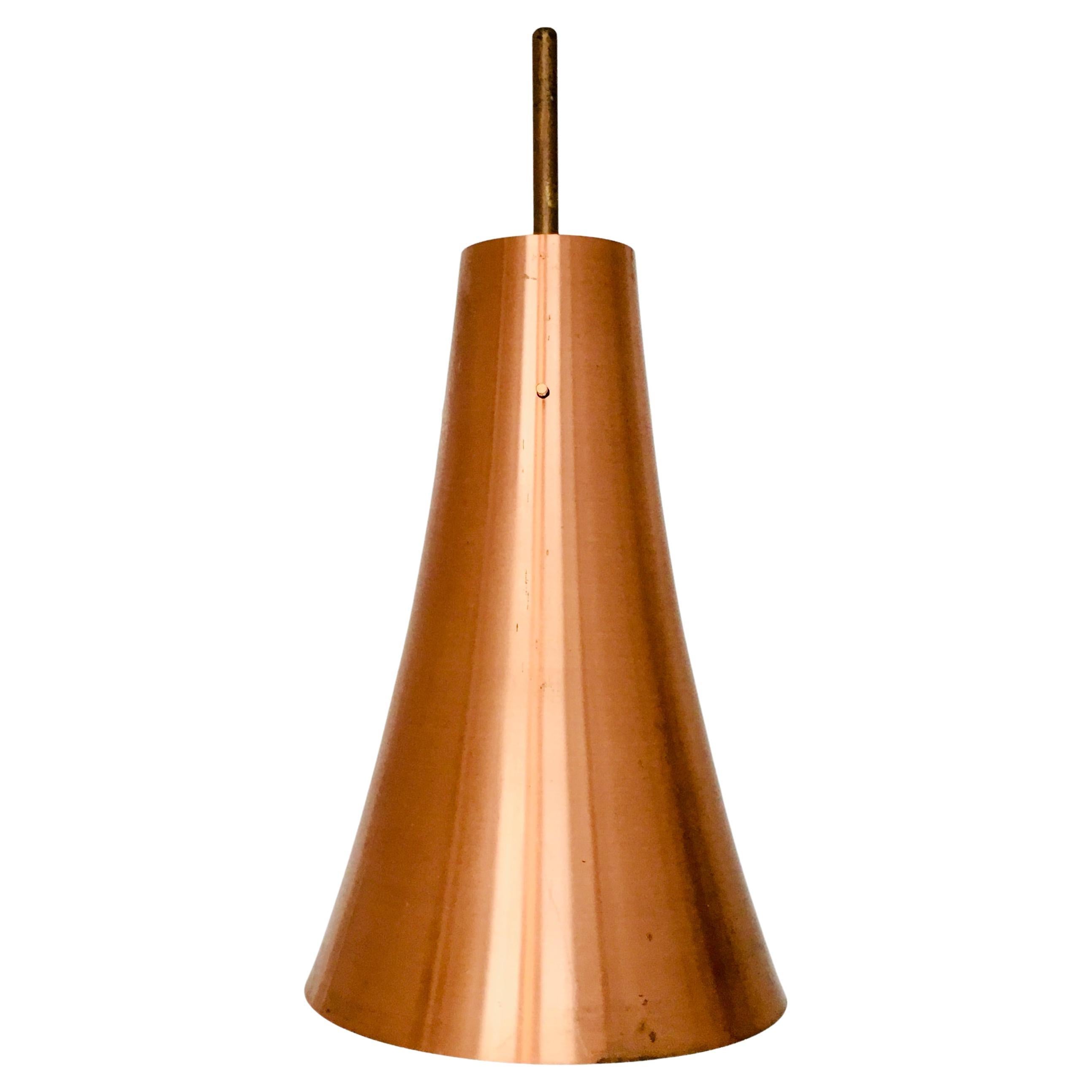 Grande lampada a sospensione in rame italiana in vendita