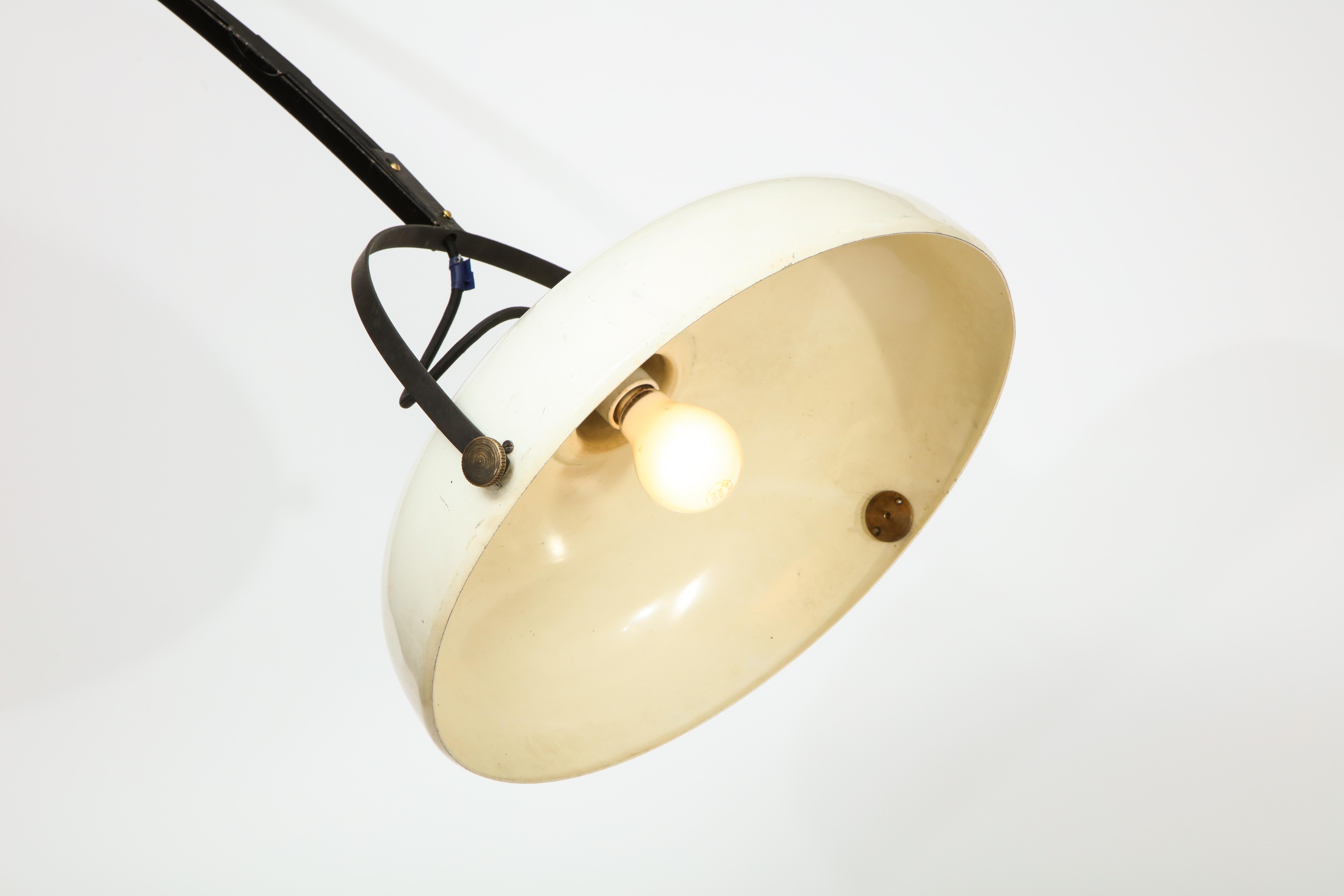 20th Century Large Italian Counterweight Light Fixture For Sale