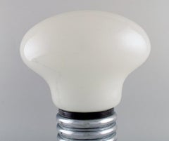 Large Italian Designer Table Lamp Shaped like a Light Bulb, 1980s