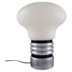 Large Italian Designer Table Lamp Shaped like a Light Bulb, 1980s