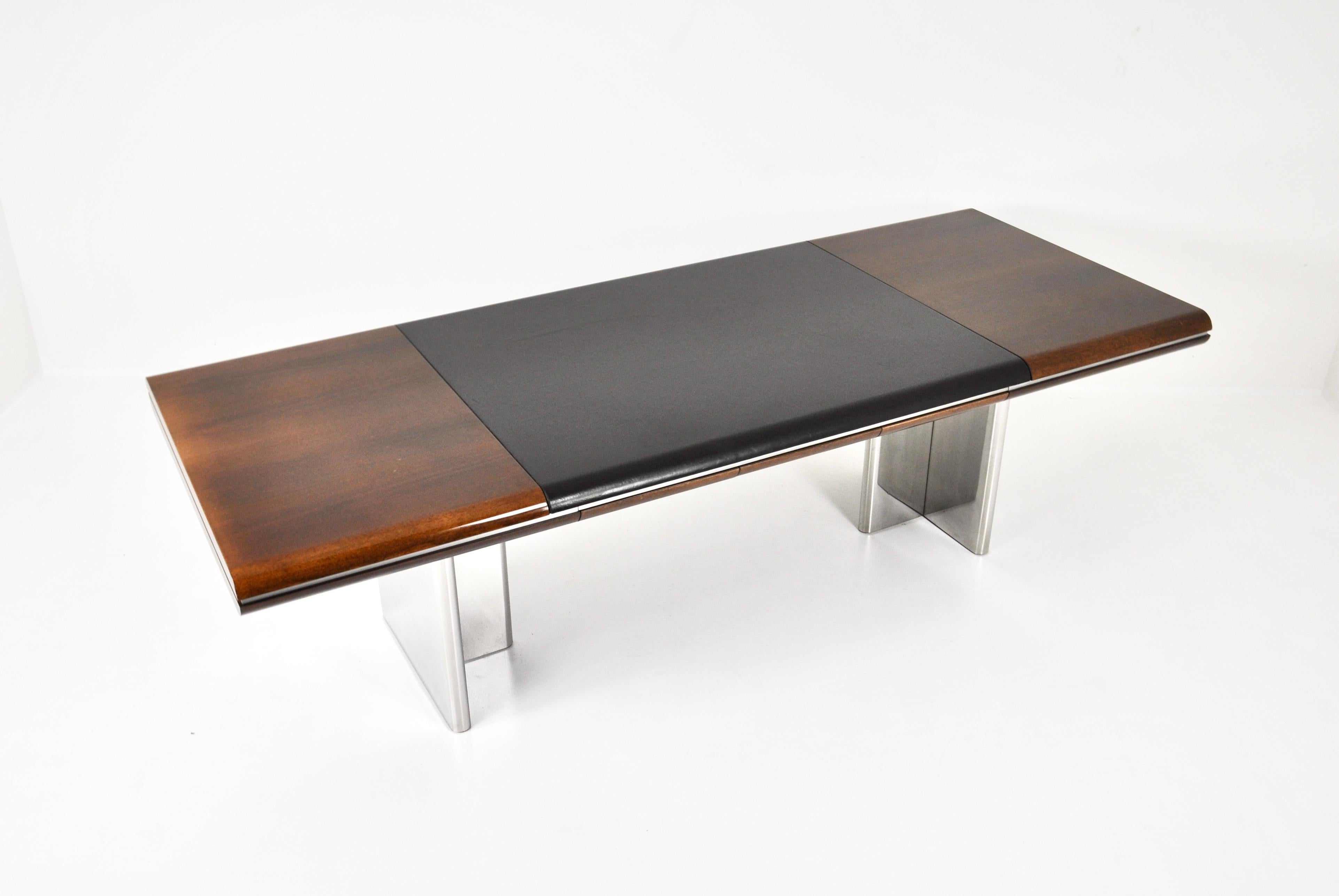 Large Italian Desk by Hans von Klier for Skipper, 1970s In Good Condition For Sale In Lasne, BE