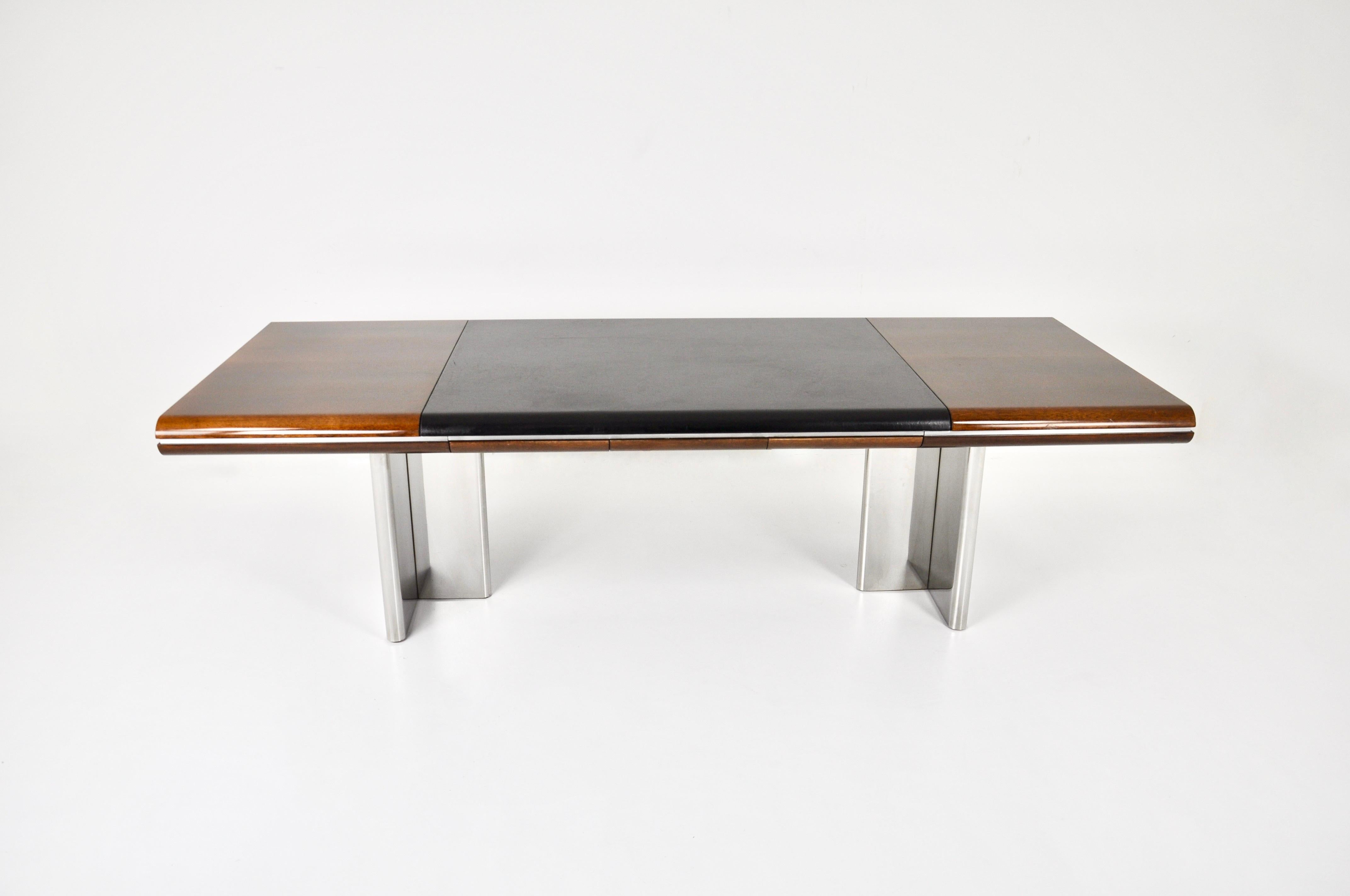 Metal Large Italian Desk by Hans von Klier for Skipper, 1970s For Sale