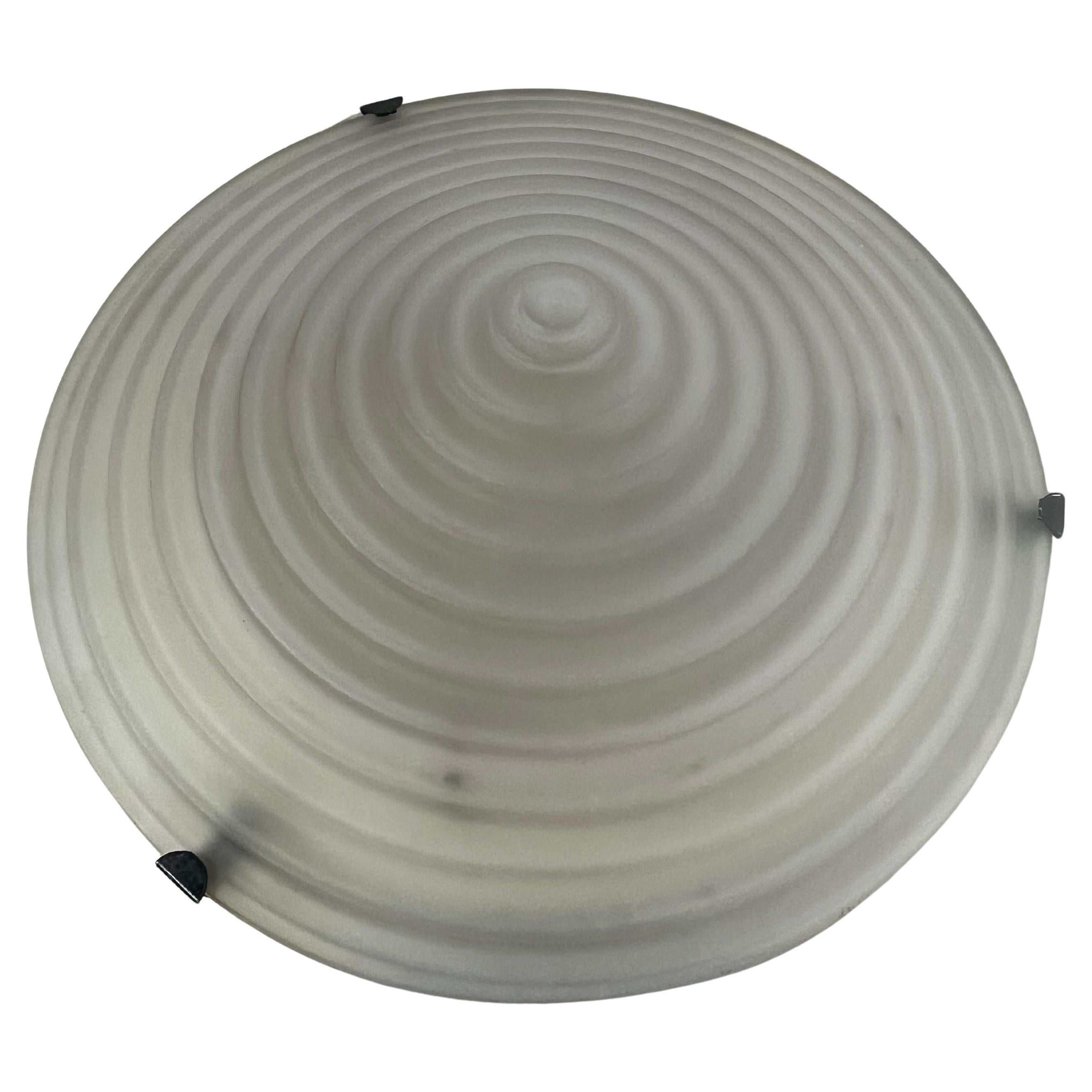 Large Italian Double Neon Ceiling Light Diameter 60 cm 1970s For Sale
