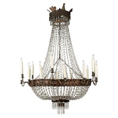 Antique Large Italian Empire Chandelier