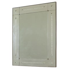 Large Italian Etched and Segmented Mirror, 1940s