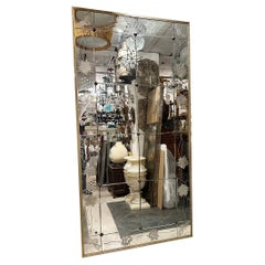 Large Italian Etched Mirror