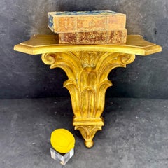Large Italian Florentine Architectural Gilt Wall Shelf Bracket